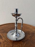 Vintage verchroomd metalen kandelaar, blaker model., Ophalen of Verzenden, Overige materialen