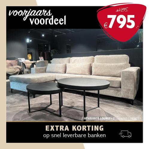 Bankstel Sofa Actie Direct leverbaar v.a. 695,-, Huis en Inrichting, Banken | Bankstellen, Hoekbank, Overige maten, 250 tot 300 cm