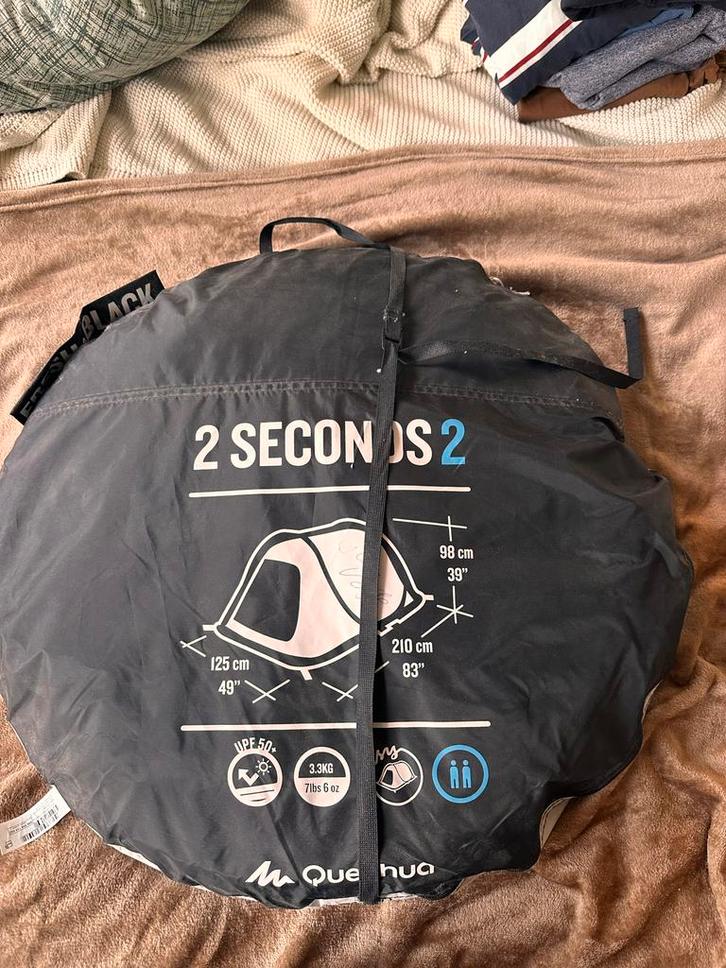 Decathlon Opgooi Tent 2 Persoons, Caravans en Kamperen, Tenten, tot en met 2, Gebruikt, Ophalen