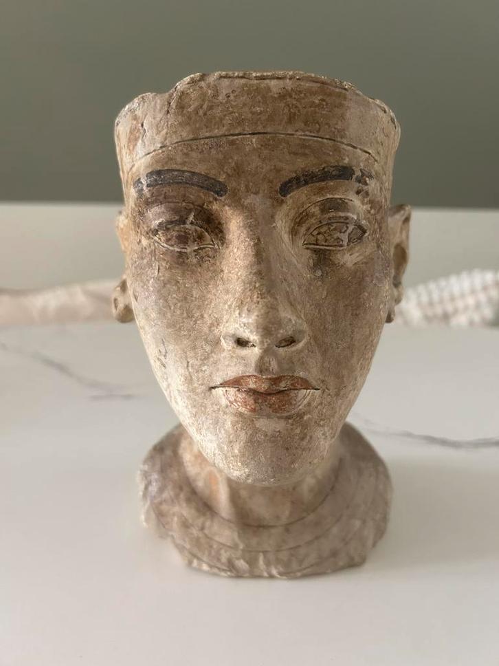 Gipsbeeld staatliche gipsformerei Berlin Toetanchamon egypte, Verzamelen, Beelden en Beeldjes, Gebruikt, Verzenden