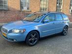 Volvo V50 2.5 T5 Elite 2004 1e eigenaar! btw-auto! 6-bak! le, Voorwielaandrijving, Beige, 700 kg, Blauw