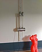 Industriële lamp, bunkerlamp, dimbaar led en 2 jaar garantie, Ophalen, Gebruikt, Glas, 75 cm of meer