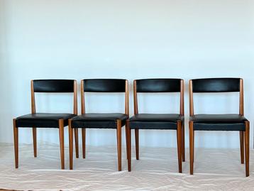 Deens Design Palissander Stoelen - Nieuwe Bekleding beschikbaar voor biedingen