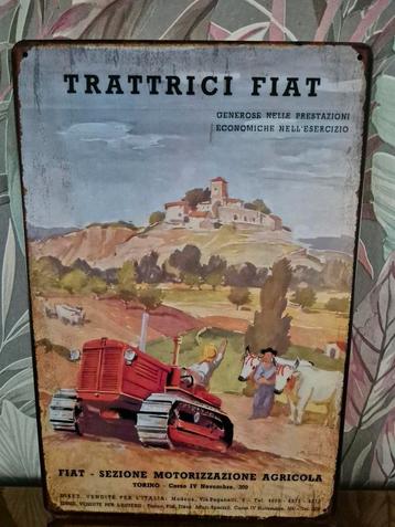Trattrici Fiat reclamebord beschikbaar voor biedingen