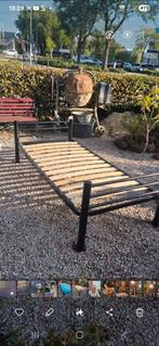 Laag bed / zonnebank / logeerbed, Huis en Inrichting, 90 cm, Eenpersoons, Zwart, Ophalen of Verzenden