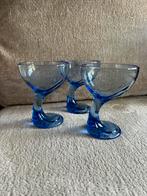 Set van 3 vintage Bormioli Rocco Jerba glazen dessert coupes, Ophalen of Verzenden, Zo goed als nieuw, Overige typen
