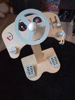 Houten auto stuur, Ophalen, Zo goed als nieuw