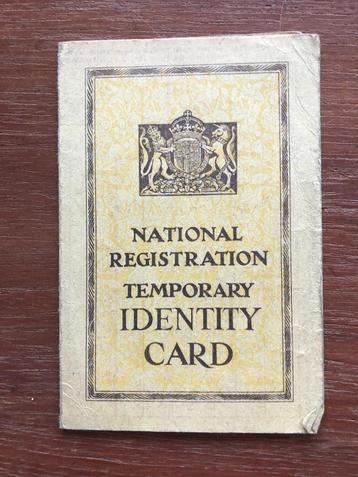 Temporary Identity card (Engeland) van Mary Burgerhout beschikbaar voor biedingen