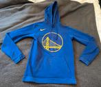 Nike x NBA Golden State Warriors hoodie blauw + gele print S, Ophalen of Verzenden, Zo goed als nieuw, Maat 48/50 (M), Blauw