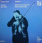 Sidney Harth Brahms Paul Ben-Haim ‎ Solo Sonate, Ophalen of Verzenden, Romantiek, Zo goed als nieuw, Kamermuziek