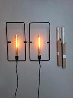 Wandlampen incl. 4 bijzondere LED lampen, Ophalen of Verzenden, Zo goed als nieuw