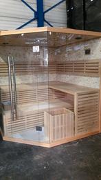 hoeksauna 2x2 incl. kachel, Sport en Fitness, Sauna, Ophalen, Gebruikt