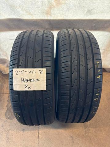 2 x 215-45-18 - Hankook Ventus Prime 3 - Zomerbanden beschikbaar voor biedingen