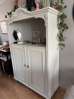 Antieke grenen broodkast in krijtverf, Huis en Inrichting, Kasten | Kledingkasten, Ophalen, Gebruikt, 100 tot 150 cm, Klassiek/modern