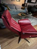 Relaxstoel leer, Huis en Inrichting, Fauteuils, Ophalen of Verzenden, Zo goed als nieuw, 50 tot 75 cm, Leer