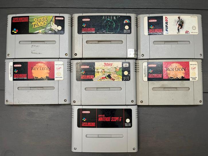 SNES Games - Diverse Collectie, Spelcomputers en Games, Games | Nintendo Super NES, Gebruikt, Overige genres, 1 speler, Vanaf 7 jaar