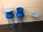 Tupperware sparky bidon fles drinkfles met rooster filter, Huis en Inrichting, Keuken | Tupperware, Nieuw, Blauw, Beker of Kan