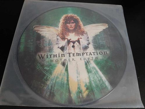 Within Temptation: Mother earth picture disc groen!, Cd's en Dvd's, Vinyl | Hardrock en Metal, Gebruikt, Ophalen of Verzenden