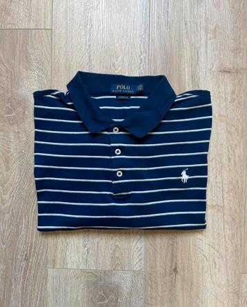Ralph Lauren polo marineblauw gestreept beschikbaar voor biedingen