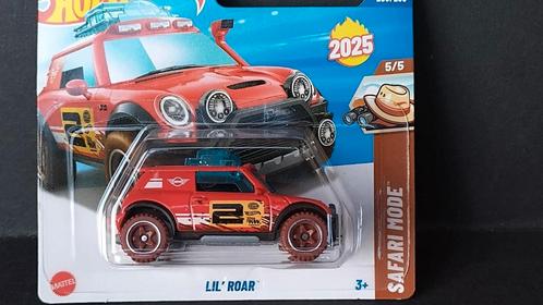 Mini Cooper Dakar Lil Roar 1:64 3inch Hotwheels Pol, Hobby en Vrije tijd, Modelauto's | Overige schalen, Nieuw, Verzenden