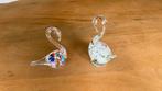 Vintage artglazen zwanen, Antiek en Kunst, Antiek | Glas en Kristal, Ophalen of Verzenden