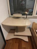 Computerbureau bureau met wielen afmetingen foto’s houtlook, Ophalen, Gebruikt, 70 tot 120 cm