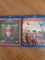 Alice  in wonderland  1 en 2 3D.2D  bleu-ray, Ophalen of Verzenden, Zo goed als nieuw
