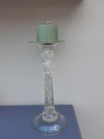 glazen kaars kandelaar ~ handgemaakt, Overige materialen, Gebruikt, Ophalen of Verzenden, Kandelaar