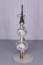 Vintage deukpiek piek met deuken glas kerst zilverkleur, Diversen, Ophalen of Verzenden, Gebruikt