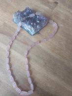 Roze Quartz Ketting - Handgeknoopt, Nieuw, Ophalen of Verzenden, Steen of Mineraal, Roze