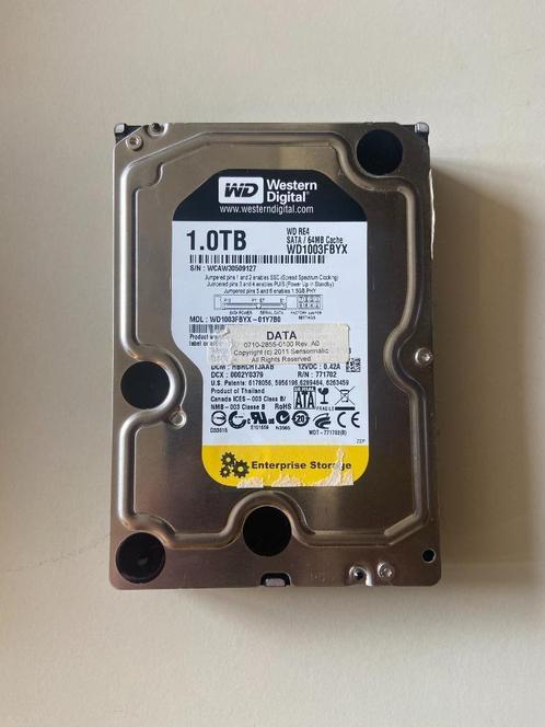 WD Black Enterprise 1tb NAS - Server HDD *WD1003FBYX*, Computers en Software, Harde schijven, Zo goed als nieuw, HDD, SATA, Ophalen of Verzenden