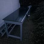 Degelijke Werktafel - Zware Kwaliteit - 250cm, Doe-het-zelf en Verbouw, Werkbanken, Ophalen, Gebruikt, Bankschroef