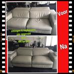 Loungebank leer /stof/Reparatie / KUSSENS/ OPVULLEN * €45.,, Diensten en Vakmensen, Taxatie, Stof en Leer