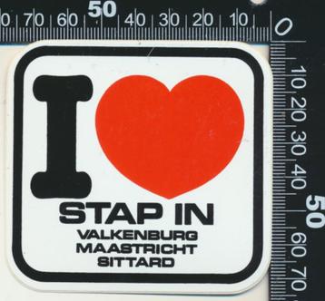 Sticker: Stap in - Valkenburg - Maastricht - Sittard beschikbaar voor biedingen