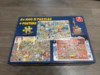 Jan van Haasteren 3x1000 Puzzels + Posters, Ophalen, 500 t/m 1500 stukjes, Zo goed als nieuw, Legpuzzel