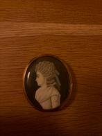 Portretminiatuur - mogelijk theroigne de merincourt?, Ophalen of Verzenden, Goud