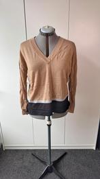 Next 100% merino wol V-hals sweater, Bruin, Maat 42/44 (L), Ophalen of Verzenden, Zo goed als nieuw