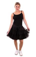 Zwarte grote petticoat S M tutu tule rok rokje black swan, Nieuw, Carnaval, Maat 38/40 (M), Ophalen of Verzenden