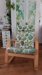 Ikea Poang schommelstoel jungle, Huis en Inrichting, Fauteuils, Ophalen, Gebruikt, Stof, Urban jungle