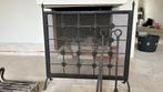 Gietijzeren Open Haard Set, Huis en Inrichting, Kachels, Ophalen, Gebruikt, Houtkachel, Vrijstaand