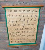 Oude originele vintage schoolplaat/letterkaart, Ophalen of Verzenden, Overige thema's