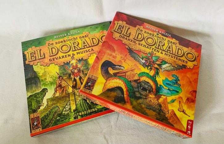 El Dorado uitbreiding - Gevaren & Muisca + Draken,Schatten, Hobby en Vrije tijd, Gezelschapsspellen | Bordspellen, Nieuw, Een of twee spelers