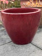 Rode buitenpot (zonder gat), Ophalen, Steen, Gebruikt, Rond