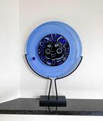 Glazen sculptuur, schaal blauw glas van Lars Hellsten, Ophalen of Verzenden
