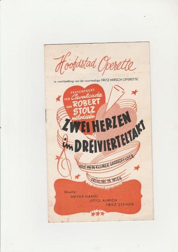 folder Hoofdstad operette  beschikbaar voor biedingen