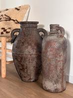 2 grote zware landelijk/sober vazen, Ophalen, Steen, Overige kleuren, 50 tot 75 cm