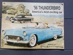 Ford Thunderbird metalen reclame bord 40cm x 30cm, Reclamebord, Gebruikt, Ophalen of Verzenden