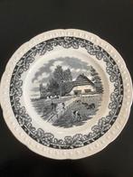 Antiek bord boerenhoeve maestricht. Societé ceramique.Zwart, Antiek en Kunst, Ophalen