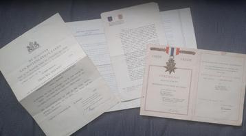 Ned.-Indië / KNIL 4 documenten van 'n sergeant-majoor Instr. beschikbaar voor biedingen