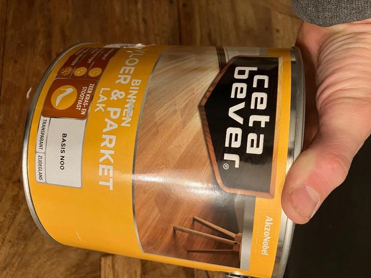 CetaBever Vloer- & Parketlak zijdeglans White wash 2,5 liter, Doe-het-zelf en Verbouw, Verf, Beits en Lak, Nieuw, Lak, Minder dan 5 liter